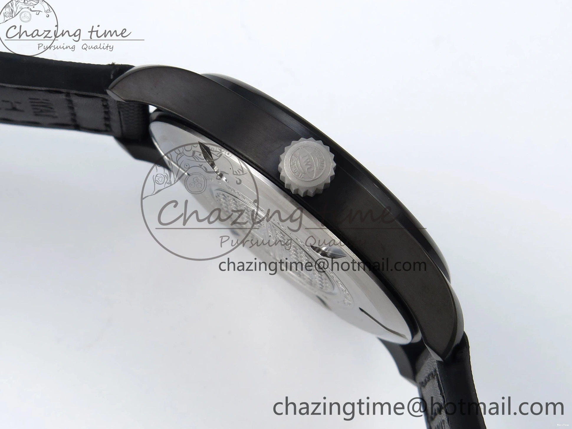 MIROTIME 0101 Pilot Black Ace BLSF 1:1 Best Edition White Lume Dial on Black Nylon Strap MIYOTA OnTrend 7021